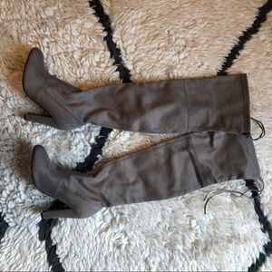 Steve Madden Grey Thigh High Boots